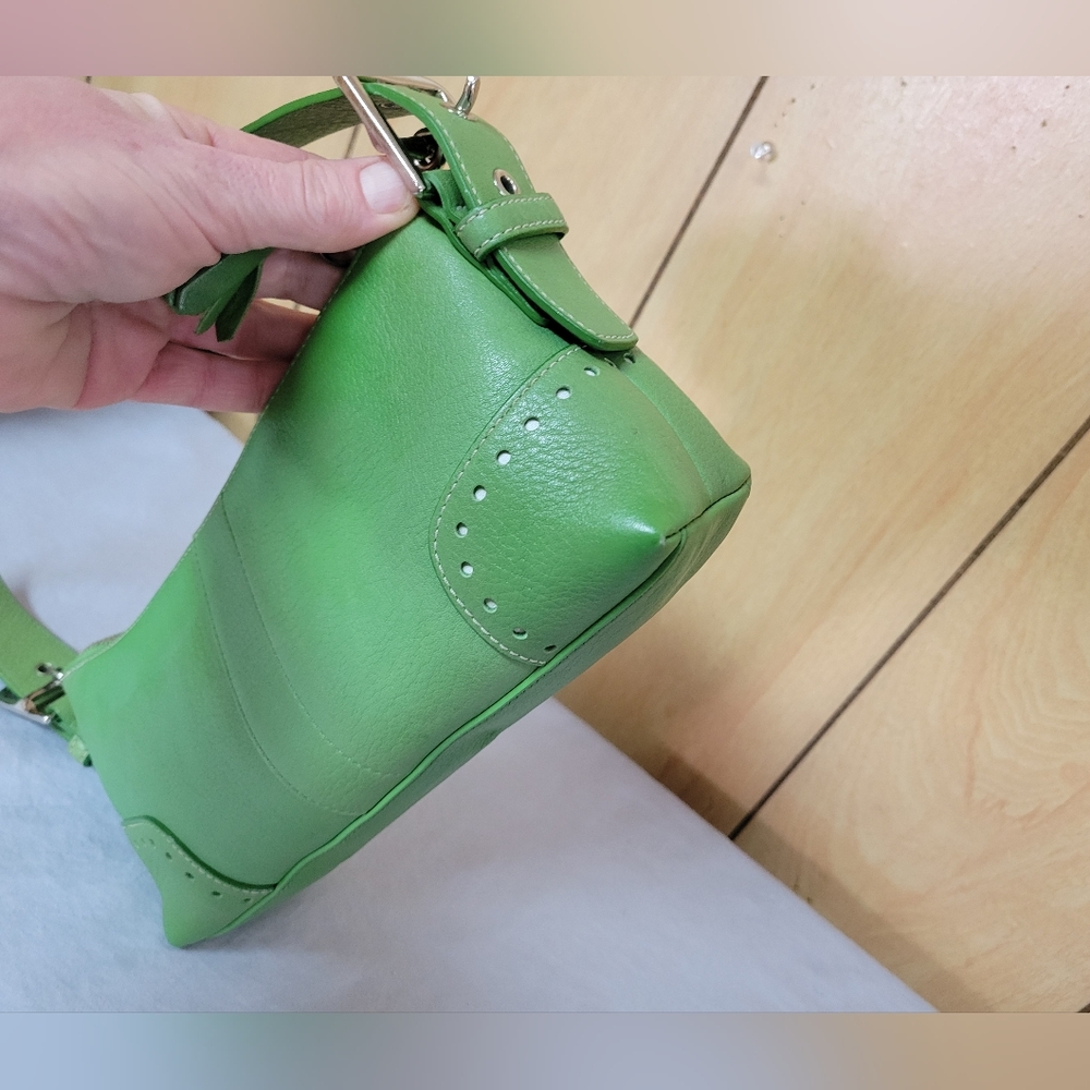 Coach Hamptons Demi Green Vintage Baguette - Picture 4 of 16